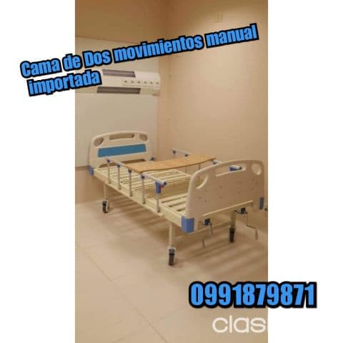 Cama hospitalaria de dos movimientos manual