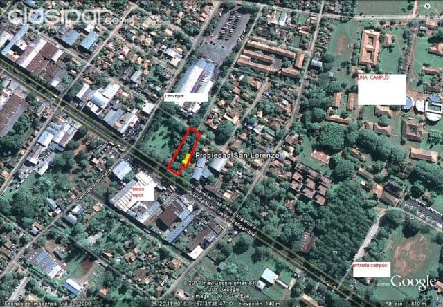 Terreno sobre ruta mcla estigarribia