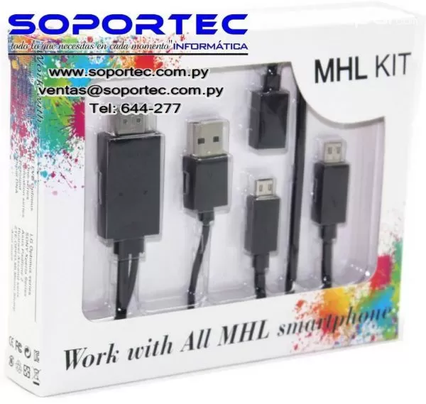 Disfruta del Fútbol Con El Cable MHL Para Celulares Samsung Mod. S3, S4, S5, foto 2