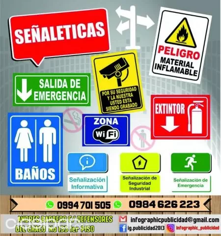 Carteles de señales para obras o guia de areas, foto 3
