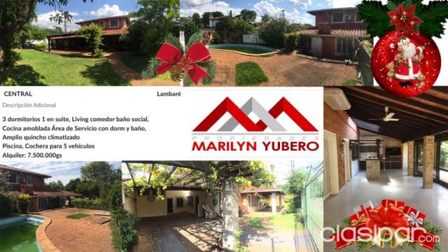 Atencion!! Alquilo casa en lambare de 3 dormitorios!...cod: Cl 636, foto 1