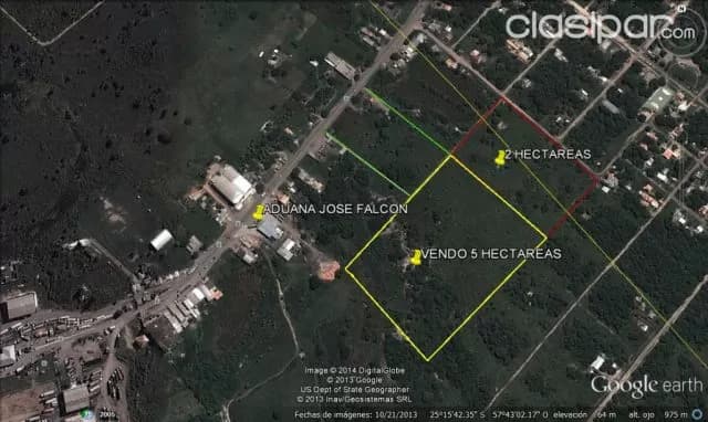Pto falcón: 7 hectáreas en venta ideal p/ puertos, empresas, desarrollos inmobiliarios, foto 2