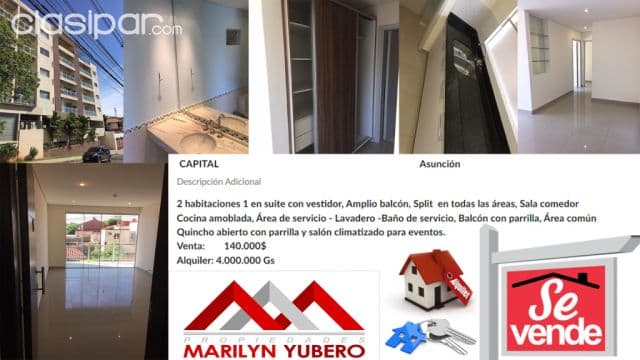 - VENDO Departamento Barrio Jara Edif. Concordia COD: CL 647