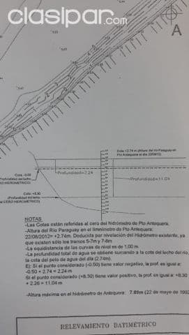 Pto antequera - san pedro: 40 hectáreas inigualables s/ río paraguay ideal p/ silos