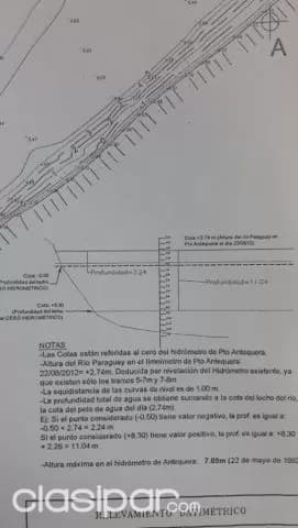 Pto antequera - san pedro: 40 hectáreas inigualables s/ río paraguay ideal p/ silos, foto 2