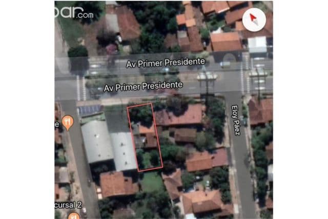 terreno sobre Avda. Primer Presidente. 1,500,000,000 ₲