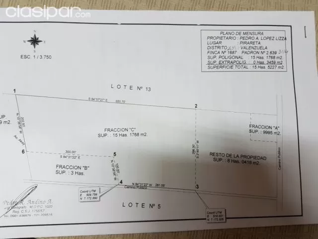 Valenzuela – cordillera: 17,5 has, con arroyos ideal para emprendimientos varios — foto 4