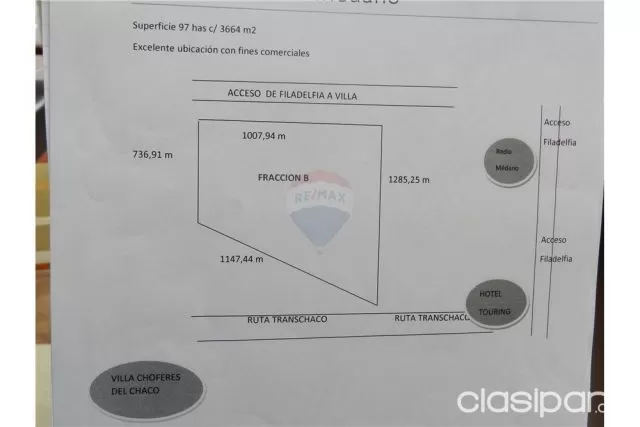De terreno acceso filadelfia-villa choferes! 3,037,500,000 ₲, foto 2
