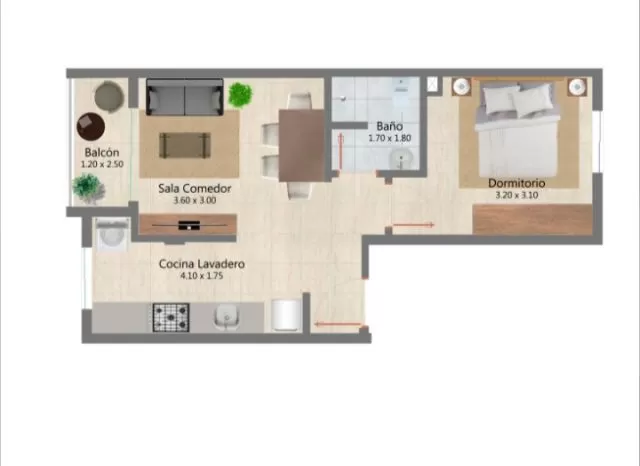 Hermoso departamento con cochera en asuncion — foto 3