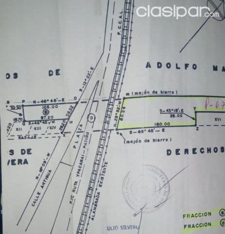 Ypacaraí –Luque: S/ ruta, 11.000 m2 ideal p/ emprendimientos industriales, mixtos, agrícol