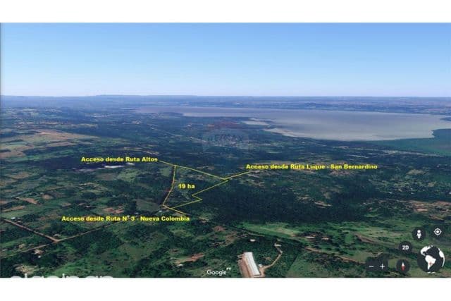 19 hectareas en San Bernardino a solo $2/m² 400,000 usd paraguay cordillera san ber