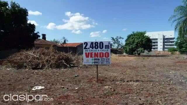 2.480 m2! Esquina, de Calle a Calle, sobre Asfaltado