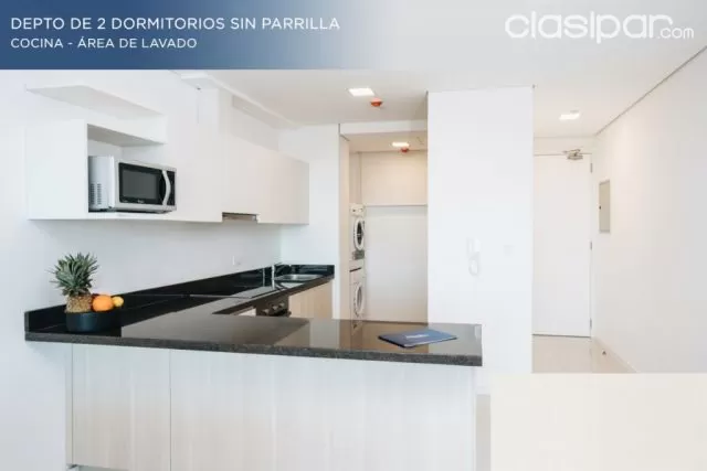 Edificio altamira (ycua satí): Elegante depto. 2 dormitorios, seguridad 24 hs, piscina, foto 4