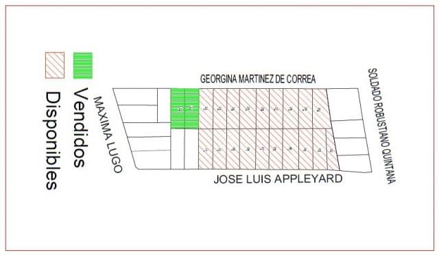 Loma pytá, inmejorable ubicación: 19 lotes de 420m2 c/u, en venta, 65.000 usd