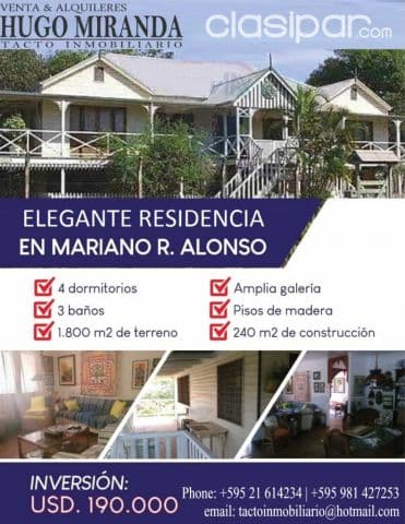 Mr alonso: Elegante residencia, 1.800 m2, oportunidad única – 190.000 usd, foto 1