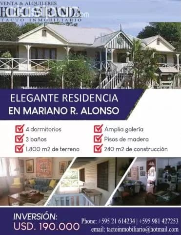 Mr alonso: Elegante residencia, 1.800 m2, oportunidad única – 190.000 usd, foto 2