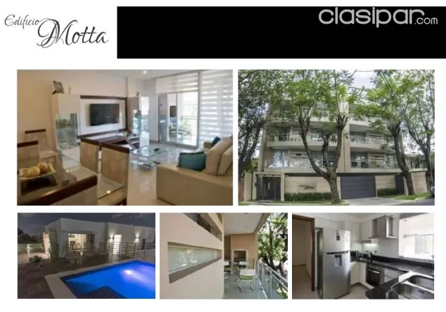 Edificio motta (Villa Morra): Elegantes departamentos, 2 dormitorios, quincho, piscina, foto 2