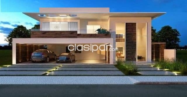 Luque (conmebol): 360m2, elegante residencia a estrenar, 4 dormitorios, jardín, piscina