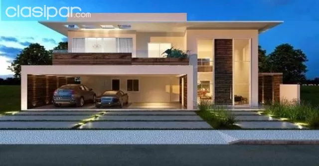 Luque (conmebol): 360m2, elegante residencia a estrenar, 4 dormitorios, jardín, piscina — foto 2