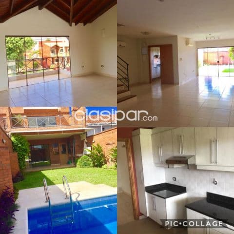 Manora, prox asa: Elegante triplex, 4 suites, jardín, piscina, 2.000 usd
