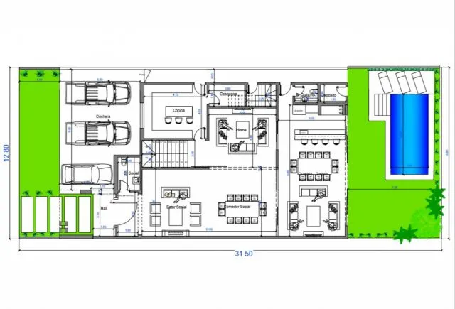 Mburucuyá: Elegante residencia minimalista a estrenar, 571m2 — foto 4