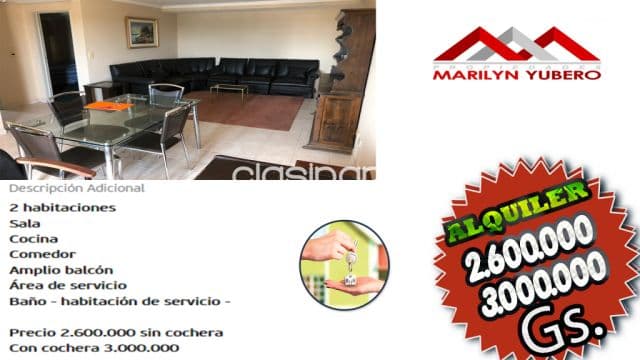departamento Amoblado Quartier las Marias COD: CL 726