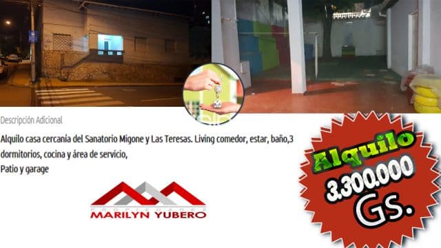 casa cercanía del Sanatorio Migone y Las Teresas