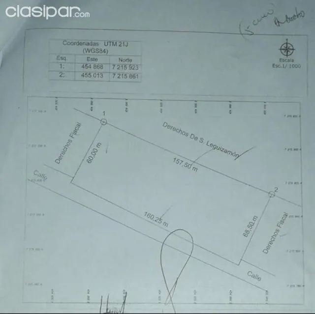 Limpio – salado (a 3 cuadras de asfalto): 1.2 has, ideales p/ desarrollos inmobiliarios — foto 2