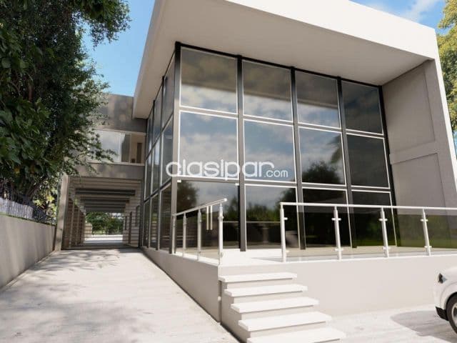 San Lorenzo centro: Magnifico salon + oficinas + parking, equipado full, 25.000.000 gs