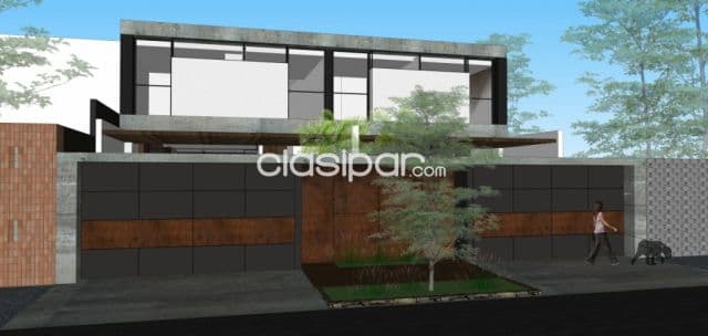 Mburucuyá / 1er pdte: Elegante residencia a estrenar, 4 dormit, jardín, piscina, 2.300 usd