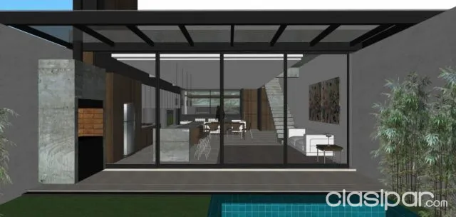 Mburucuyá / 1er pdte: Elegante residencia a estrenar, 4 dormit, jardín, piscina, 2.300 usd — foto 4