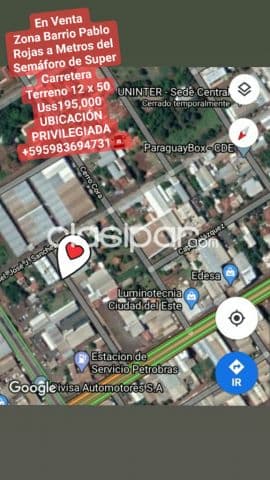 En Venta Terreno Oferta Barrio Pablo Rojas Ciudad del Este, foto 1