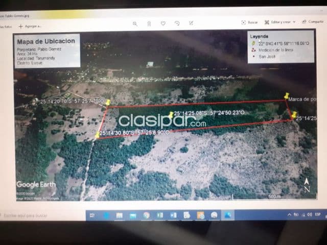 Luque – San Bernardino (tarumandy): 34 has, ideales p/ desarrollos inmobiliarios