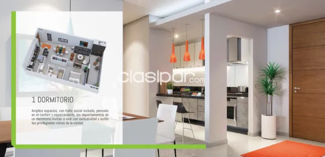 Departamento de 1 dormitorio en Edificio Live Boggiani — foto 2