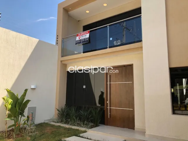 Prox. Univ. Americana (bº Jara): Elegante residencia minimalista, 4 suites, jardín — foto 2