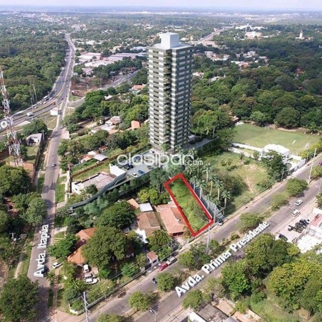 Terreno de 609m2 sobre Primer Presidente