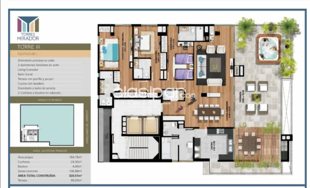 Penthouse en alquiler - Av Santísima Trinidad, foto 5