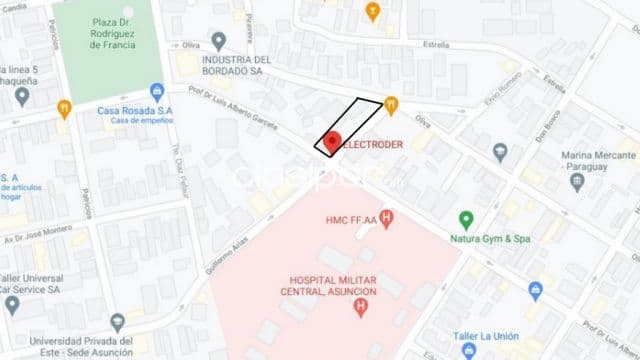 terreno con salida a 3 calles zona Hospital Militar