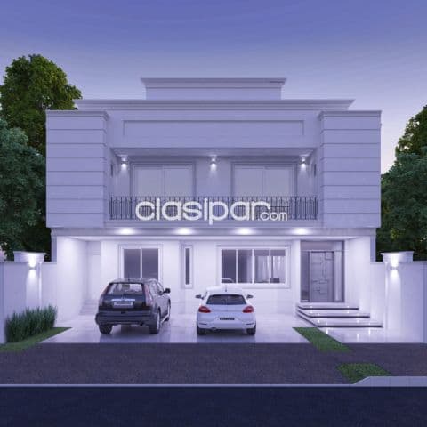 Mburucuyá: Elegante residencia a estrenar, 4 suites, 3 garajes, jardín, piscina