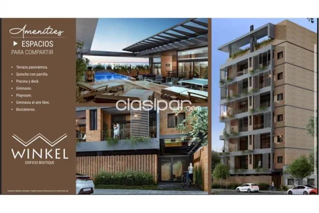 departamentos en el edificio Winkel: 2 habitaciones y 2 baños — foto 2