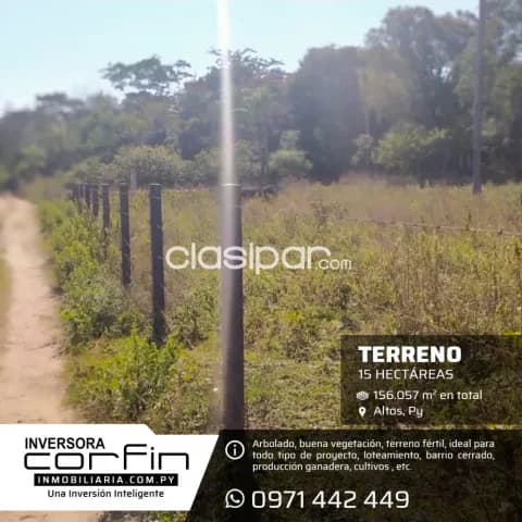 Terreno de 15 Has.,6000 m2. Altos — foto 3