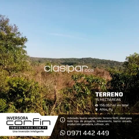 Terreno de 15 Has.,6000 m2. Altos — foto 5
