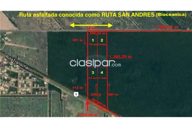 Boquerón Filadelfia Terreno Industrial 10 has sobre empalme bioceanica 1,150,000,000 ₲Ot — foto 2