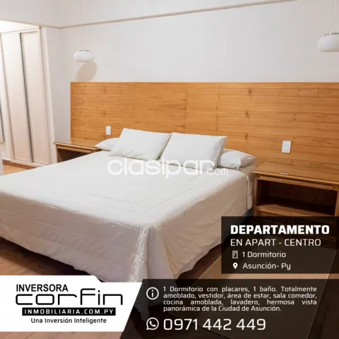 Dpto. de 1 Dmt. en Apart-Centro ¡Totalmente amoblada y equipada!, foto 4