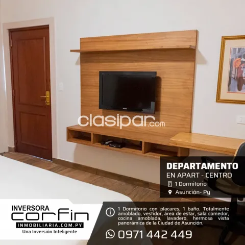 Dpto. de 1 Dmt. en Apart-Centro ¡Totalmente amoblada y equipada!, foto 5