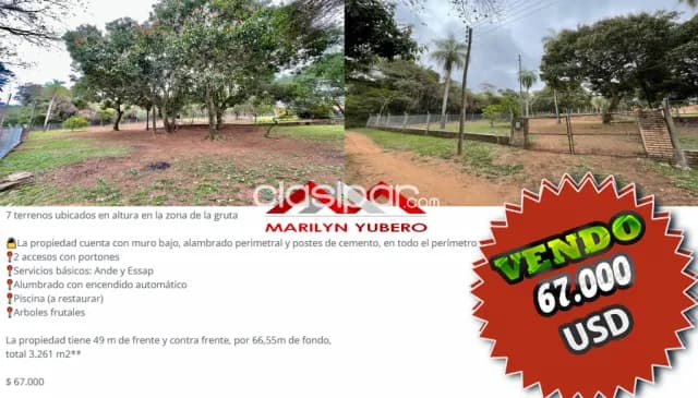7 Terrenos juntos en San Bernardino COD: CL 796, foto 2
