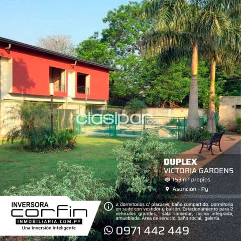 Duplex en condominio victoria gardens, San Lorenzo - zona Pinedo