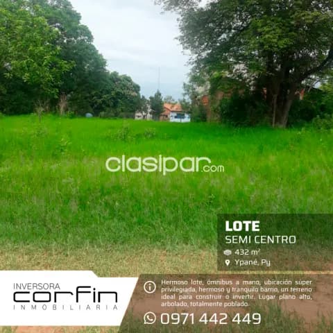 Lote en ypane semi centro a 1 cuadra y media de acceso sur — foto 3