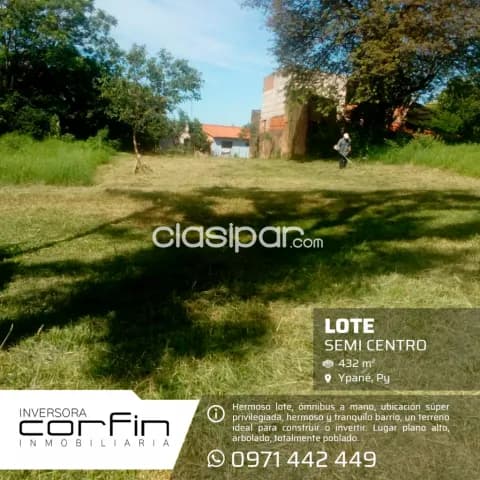 Lote en ypane semi centro a 1 cuadra y media de acceso sur — foto 2
