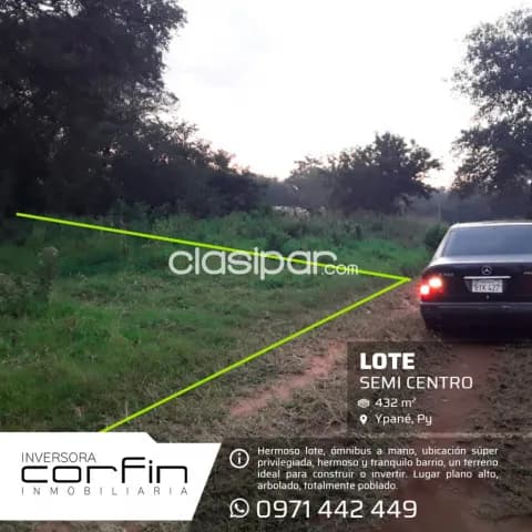 Lote en ypane semi centro a 1 cuadra y media de acceso sur — foto 5